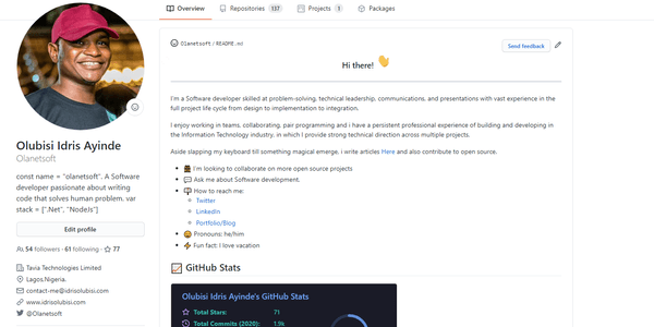 How to add a README file to your Github Profile